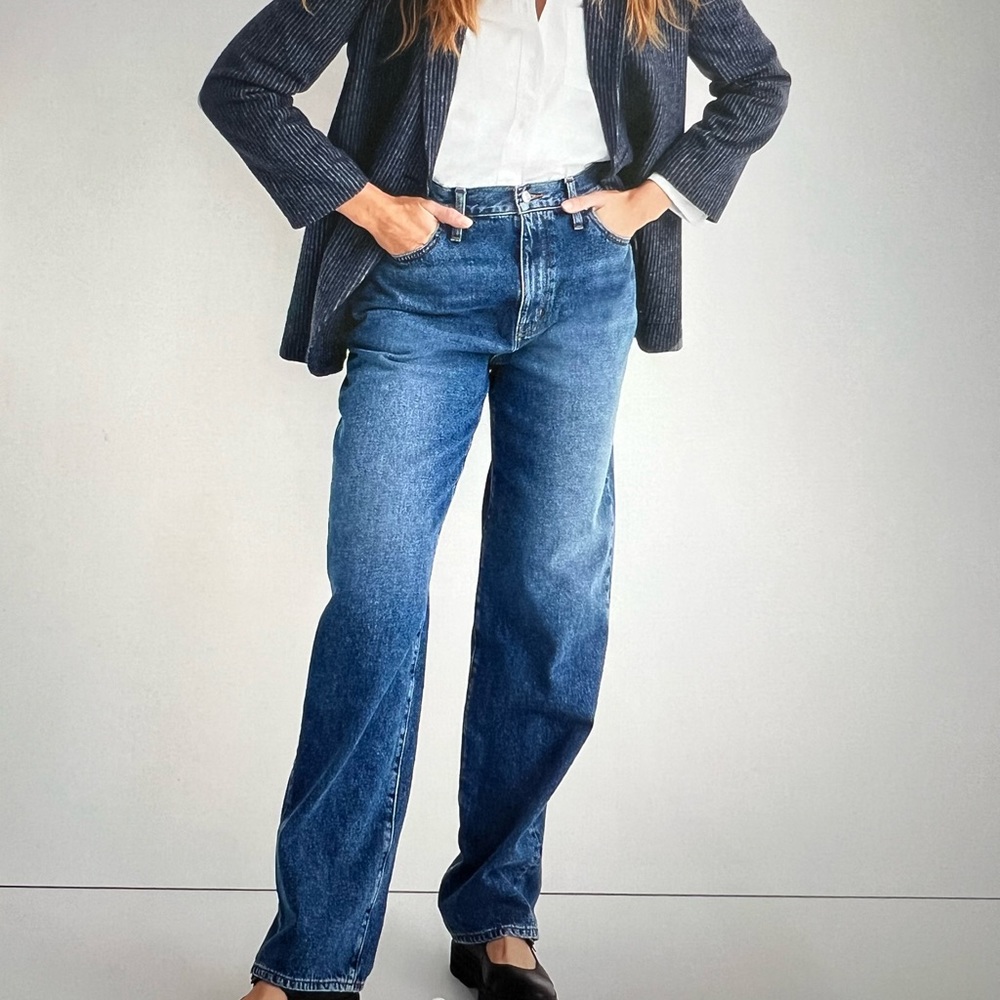 NWT Madewell Baggy Straight Jeans in Firthway Wash Sz 31